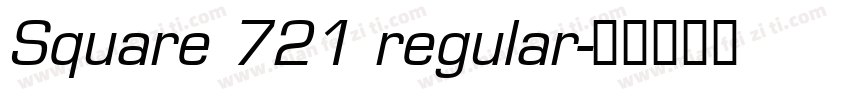 Square 721 regular字体转换